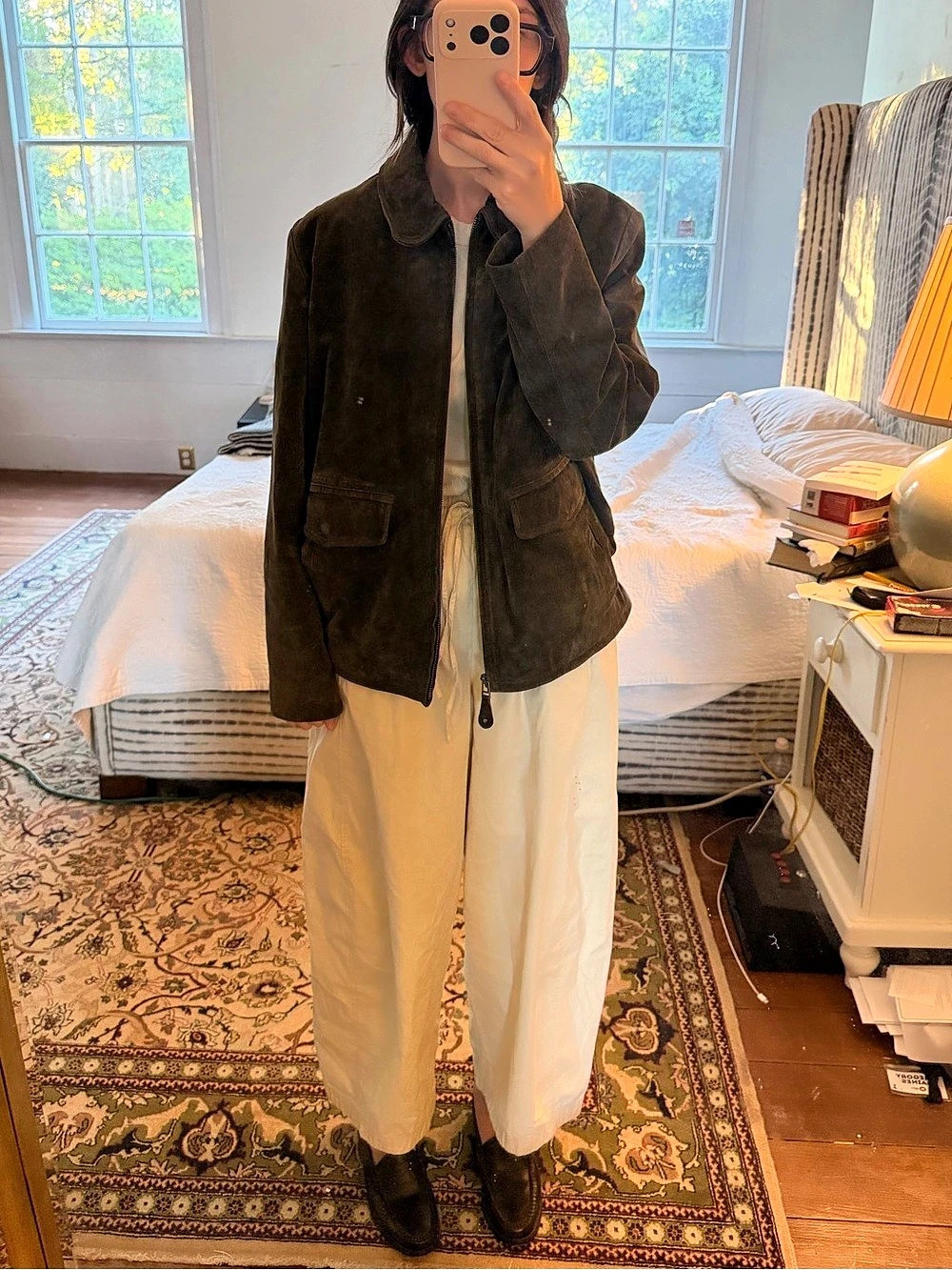 VINTAGE American Classics Chocolate Brown Suede Jacket